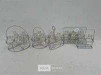 5 x flesjes in houder 5 assorti - afbeelding 1 van  3