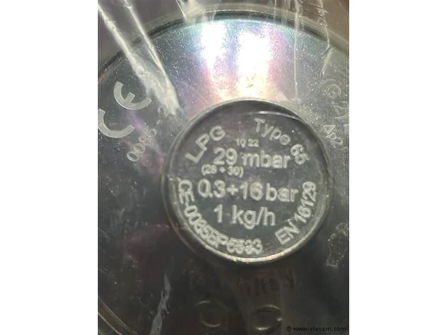 5 x gasdrukregelaar 29 mbar - afbeelding 2 van  2