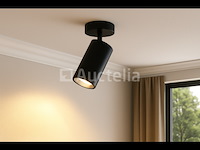 5 x gu10 opbouwarmatuur – draaibaar 350°/70° – ø55x110 mm – aluminium – ip20 – binnen - afbeelding 2 van  5