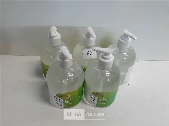 5 x handgel 75% alcohol 500 ml - afbeelding 1 van  3