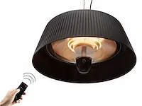 5 x hangende elektrische terrasverwarmer met kap - zwart - afbeelding 1 van  9