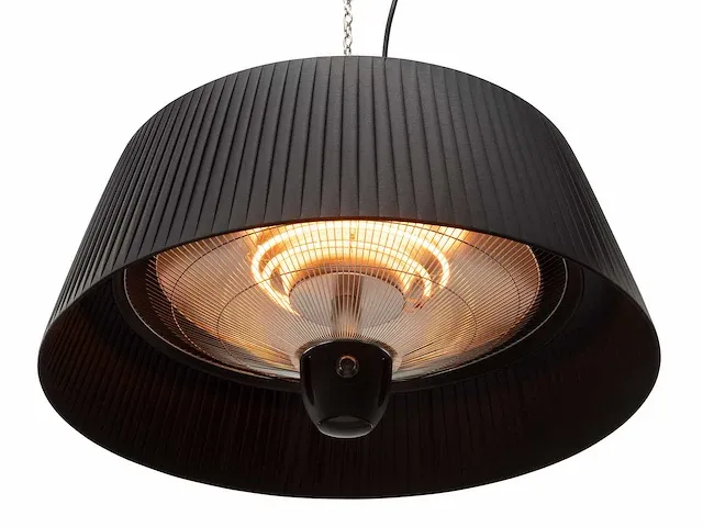 5 x hangende elektrische terrasverwarmer met kap - zwart - afbeelding 2 van  9