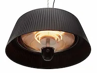 5 x hangende elektrische terrasverwarmer met kap - zwart - afbeelding 2 van  9