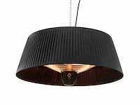 5 x hangende elektrische terrasverwarmer met kap - zwart - afbeelding 3 van  9