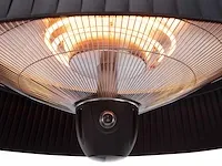 5 x hangende elektrische terrasverwarmer met kap - zwart - afbeelding 5 van  9