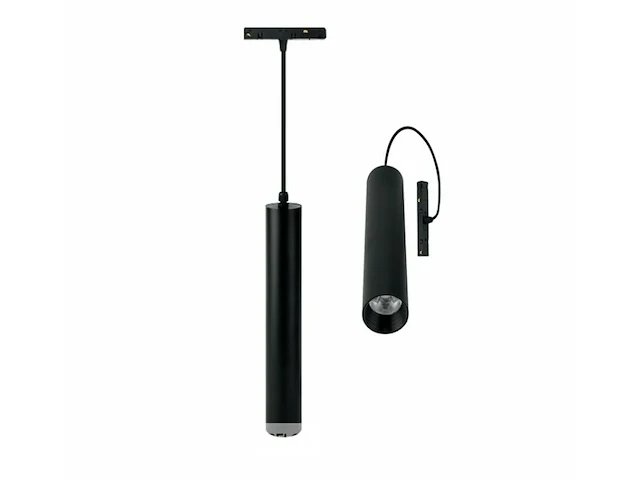 5 x hangende led-spot voor magnetische rail 48v – 20w – zwart. - afbeelding 3 van  5