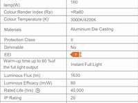 5 x hangende led-spot voor magnetische rail 48v – 20w – zwart. - afbeelding 4 van  5