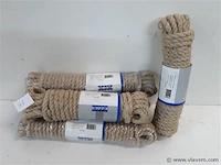 5 x hennep touw 8 mm 10 m - afbeelding 1 van  2