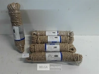 5 x hennep touw 8 mm 10 m - afbeelding 1 van  3
