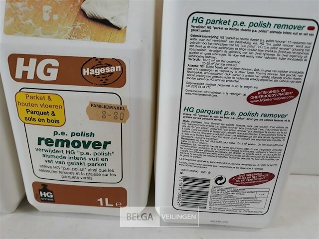 5 x hg parket remover 1 l - afbeelding 3 van  3