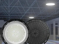 5 x highbay led slim 100w – 6500k koud wit – ufo ip65 waterdicht – 11.000 lm - afbeelding 3 van  5