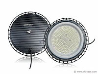 5 x highbay led slim 100w – 6500k koud wit – ufo ip65 waterdicht – 11.000 lm - afbeelding 4 van  5