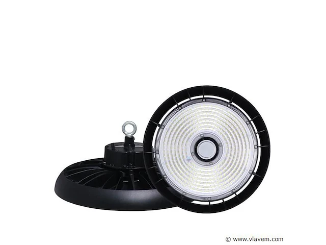 5 x highbay led slim 150w – 6500k koud wit – ufo ip65 waterdicht – 19.500 lm - afbeelding 3 van  4