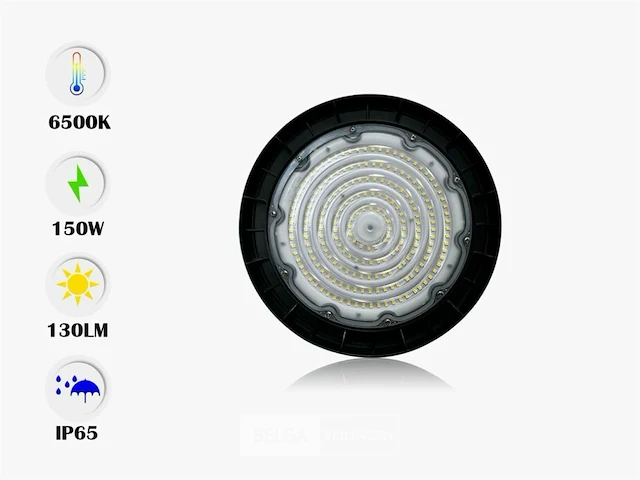 5 x highbay pro led 150w – 6500k koud wit – ip65 waterdicht – 19.500 lm – philips lumileds - afbeelding 5 van  6