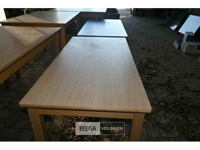 5 x houten tafel - afbeelding 4 van  6