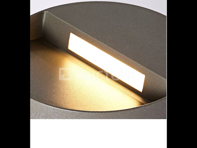 5 x inbouw ronde led trapverlichting – 6w – 540 lm – 3500k neutraal wit – zwart – ip54 waterdicht – (s-22r) - afbeelding 1 van  5