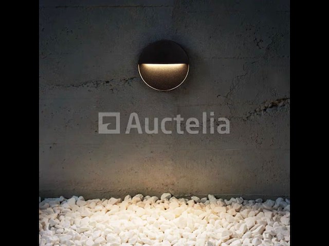 5 x inbouw ronde led trapverlichting – 6w – 540 lm – 3500k neutraal wit – zwart – ip54 waterdicht – (s-22r) - afbeelding 4 van  5