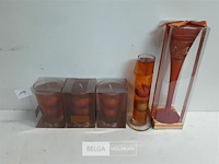 5 x kaars in glas 3 assorti - afbeelding 1 van  3