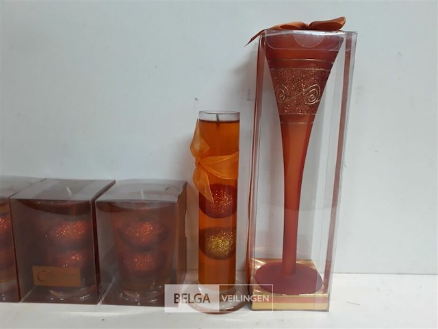 5 x kaars in glas 3 assorti - afbeelding 3 van  3