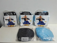 5 x kapperschort blauw/licht blauw - afbeelding 1 van  3