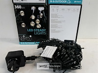 5 x kerstlampen 360 lampen koud wit met tranfo - afbeelding 3 van  3