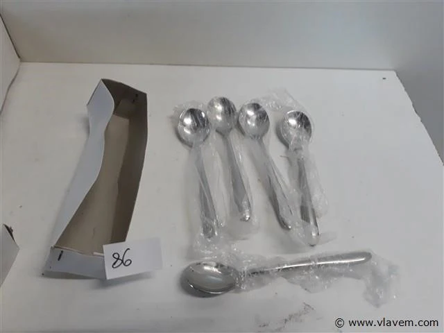 5 x koffielepel 13 cm 18/10 - afbeelding 1 van  2