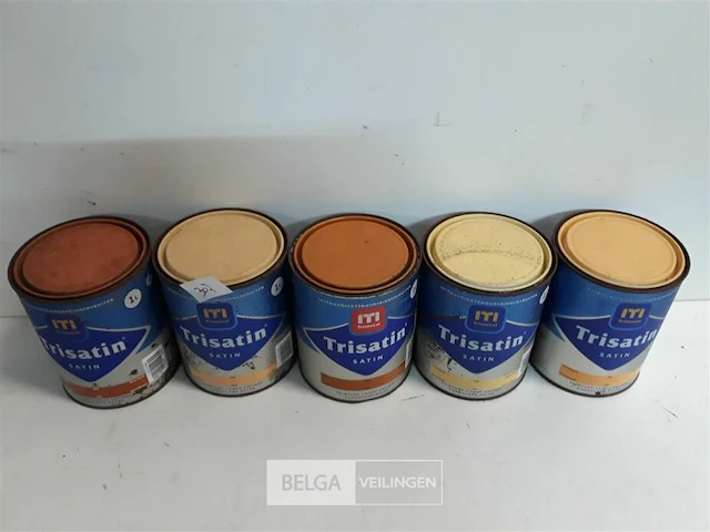 5 x lakverf trimetal satin 1 l - afbeelding 1 van  3