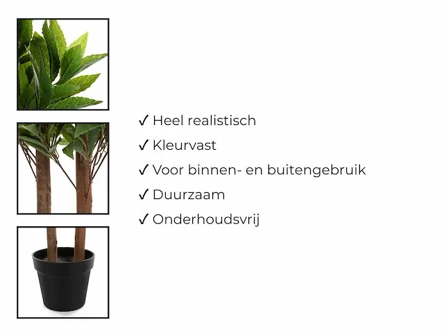 5 x laurierboom - kunstplant - 190 cm - afbeelding 6 van  6