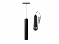 5 x led hangspot op magnetische rail 48v - 4200k neutraal wit -20w - zwart - afbeelding 2 van  4