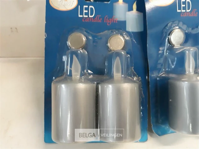 5 x led kaars 2 stuks 8 cm - afbeelding 3 van  3