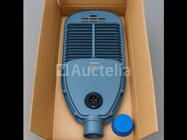 5 x led straatverlichting 150w met sensor – 6500k koud wit – ip65 waterdicht – 15.000 lm - afbeelding 4 van  5