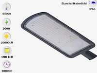 5 x led straatverlichting 200w – 6500k koud wit – ip65 waterdicht – 20.000 lm - afbeelding 6 van  6