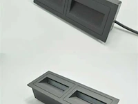 5 x led trapverlichting 3w – 270 lm – 3000kwarm wit – ip65 waterdicht – rechthoekig – antraciet (ly06) - afbeelding 4 van  4
