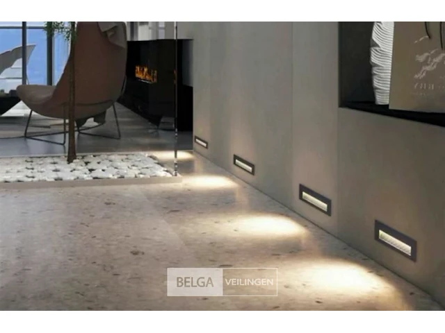 5 x led trapverlichting 6w – 540 lm – 3000k warm wit – ip65 waterdicht – rechthoekig – antraciet (ly05) - afbeelding 4 van  4