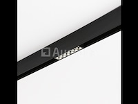 5 x libra draaibare lineaire led-spot op magnetische rail 48v - 4000k neutraal wit -6w - zwart - afbeelding 3 van  4