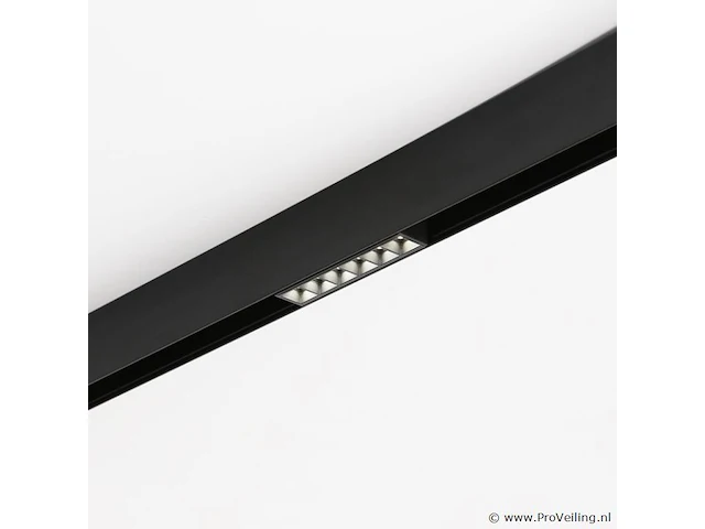 5 x libra draaibare lineaire led-spot op magnetische rail 48v - 4000k neutraal wit -6w - zwart - afbeelding 1 van  4