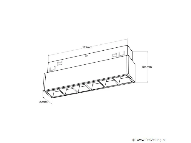 5 x libra draaibare lineaire led-spot op magnetische rail 48v - 4000k neutraal wit -6w - zwart - afbeelding 3 van  4