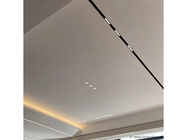 5 x libra draaibare lineaire led-spot op magnetische rail 48v - 4000k neutraal wit -6w - zwart - afbeelding 4 van  4