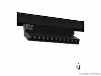 5 x libra spot draaibare lineaire led op magnetische rail 48v - 4000k neutraal wit -12w - zwart - afbeelding 1 van  5