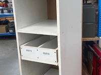 5 x magazijnkasten - hoogte : +/- 180 cm. breedte : 38 cm. diepte : 50 cm. - afbeelding 2 van  6