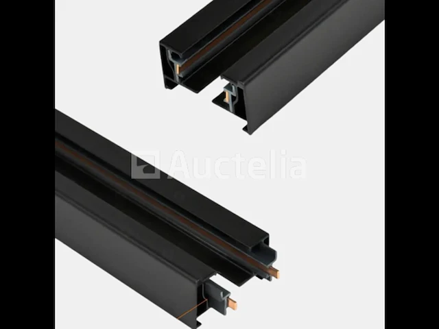 5 x monofase rail - 1 meter (zwart) - afbeelding 1 van  3