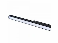 5 x mora led spot lineair op magnetische rail 48v - 4000k neutraal wit -20w - zwart - afbeelding 4 van  4