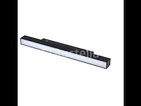 5 x mora led spot lineaire op magnetische rail 48v - 4000k neutraal wit -15w - zwart - afbeelding 4 van  5