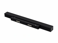 5 x mora led spot lineaire op magnetische rail 48v - 4000k neutraal wit -15w - zwart - afbeelding 2 van  5