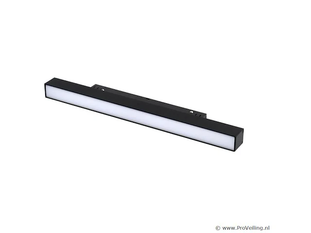 5 x mora led spot lineaire op magnetische rail 48v - 4000k neutraal wit -15w - zwart - afbeelding 3 van  5