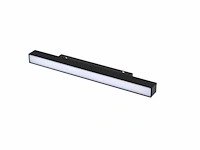 5 x mora led spot lineaire op magnetische rail 48v - 4000k neutraal wit -15w - zwart - afbeelding 3 van  5