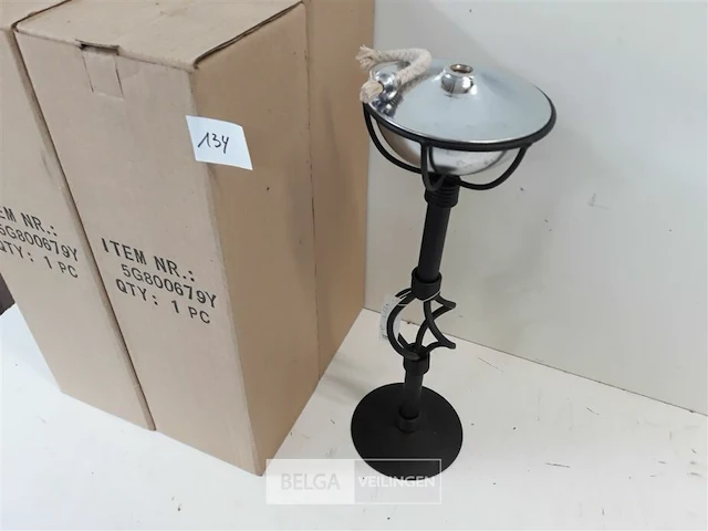 5 x olie-lamp op voet 36 cm - afbeelding 3 van  3