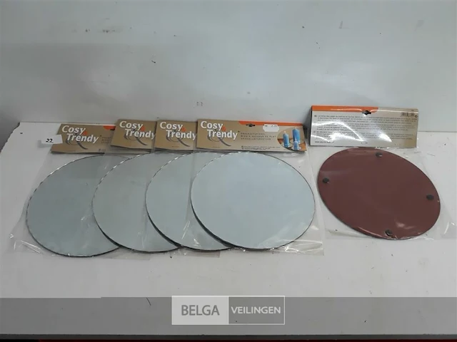 5 x onderzetspiegel 20 cm - afbeelding 2 van  3