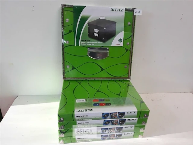 5 x opbergbox inklapbaar met deksel - afbeelding 1 van  3