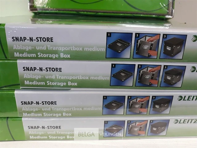 5 x opbergbox inklapbaar met deksel - afbeelding 3 van  3